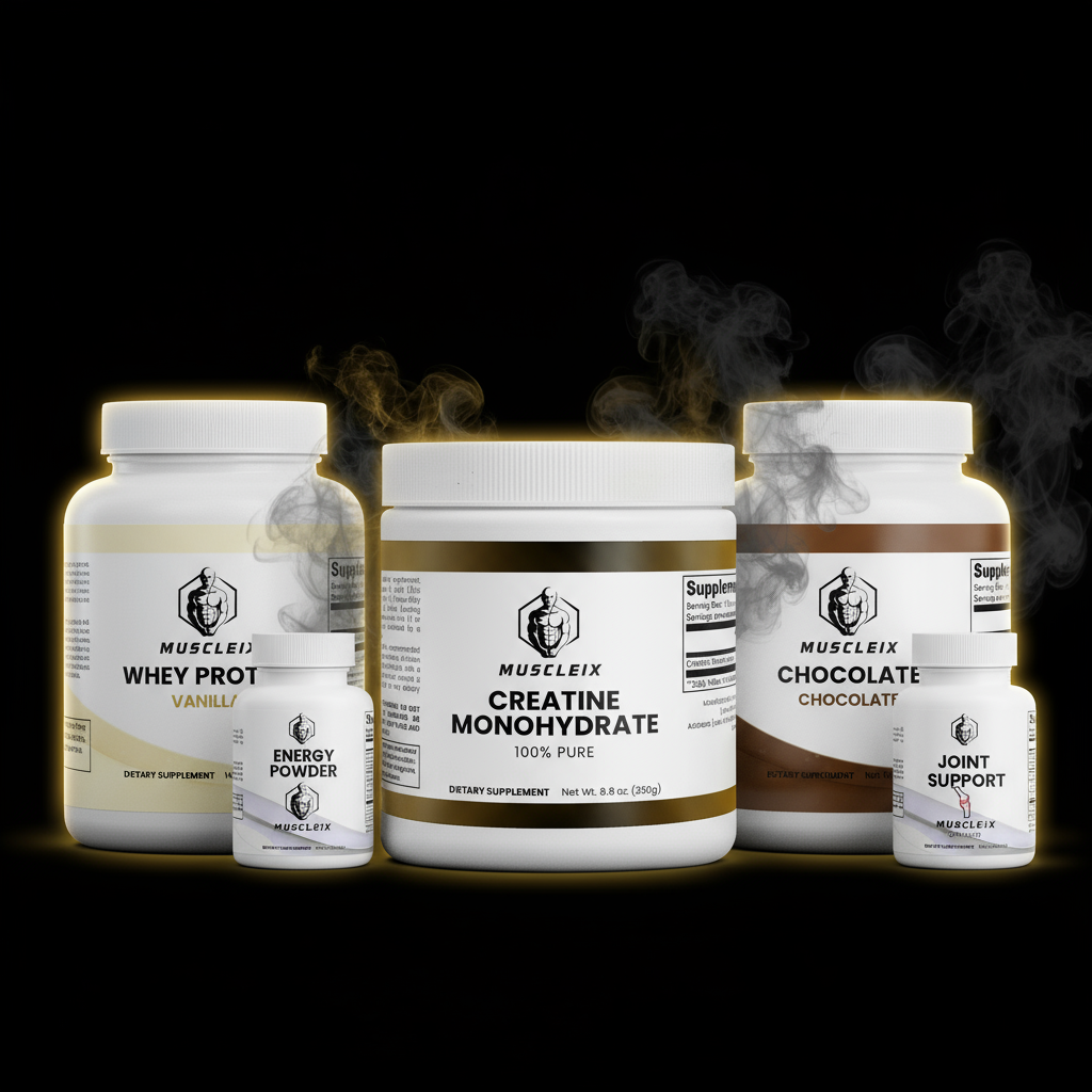 Hero Banner Muscleix - Avec Vrais Designs